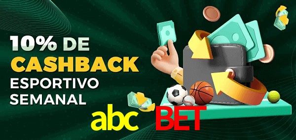 10% de bônus de cashback na abc bet
